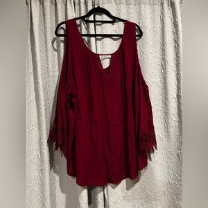 Maroon Tank w/ Quarter Sleeves